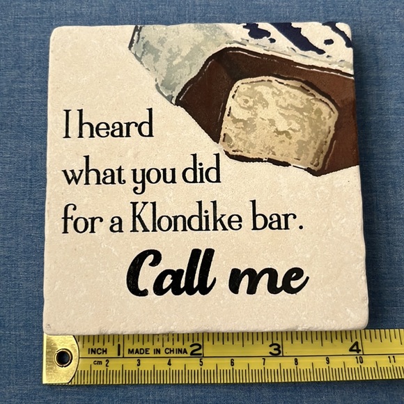 (2) Coasters I Heard What You Did For A Klondike Bar. Call Me NWOT - Picture 4 of 4